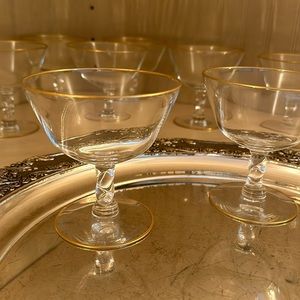 Nine Sorbet Footed Glasses